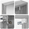 Zestaw Szafek Łazienkowych z półką 3 pcs 110 x 10,5 x 60,5 cm