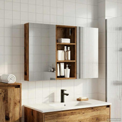 Zestaw Szafek Łazienkowych z półką 3 pcs 110 x 10,5 x 60,5 cm