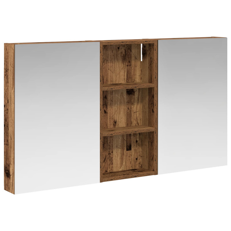 Zestaw Szafek Łazienkowych z półką 3 pcs 110 x 10,5 x 60,5 cm