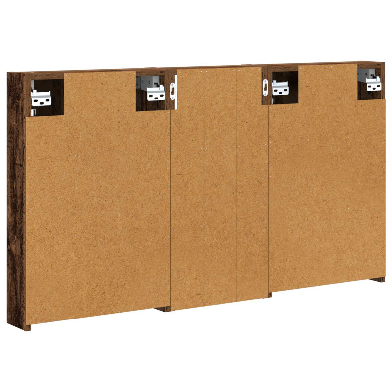 Zestaw Szafek Łazienkowych z półką 3 pcs 110 x 10,5 x 60,5 cm
