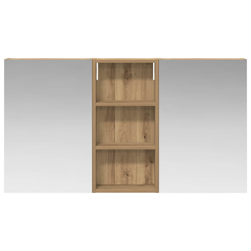 Zestaw Szafek Łazienkowych z półką 3 pcs 110 x 10,5 x 60,5 cm