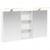 Zestaw Szafek Łazienkowych z półką 3 pcs 110 x 10,5 x 60,5 cm