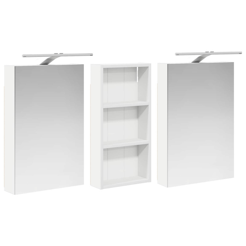 Zestaw Szafek Łazienkowych z półką 3 pcs 110 x 10,5 x 60,5 cm