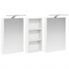Zestaw Szafek Łazienkowych z półką 3 pcs 110 x 10,5 x 60,5 cm