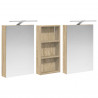 Zestaw Szafek Łazienkowych z półką 3 pcs 110 x 10,5 x 60,5 cm