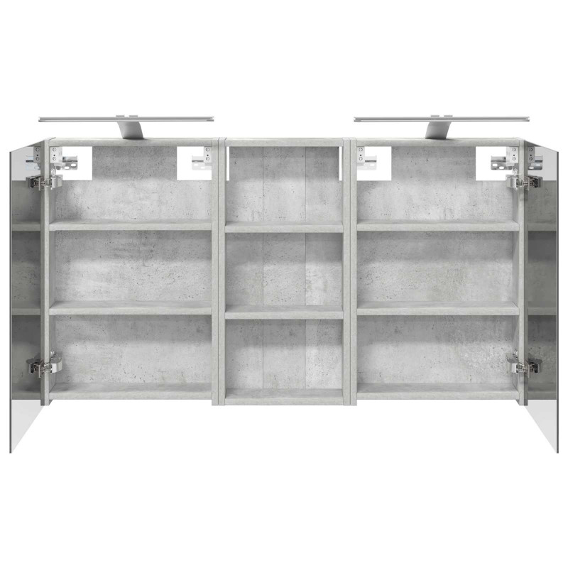 Zestaw Szafek Łazienkowych z półką 3 pcs 110 x 10,5 x 60,5 cm
