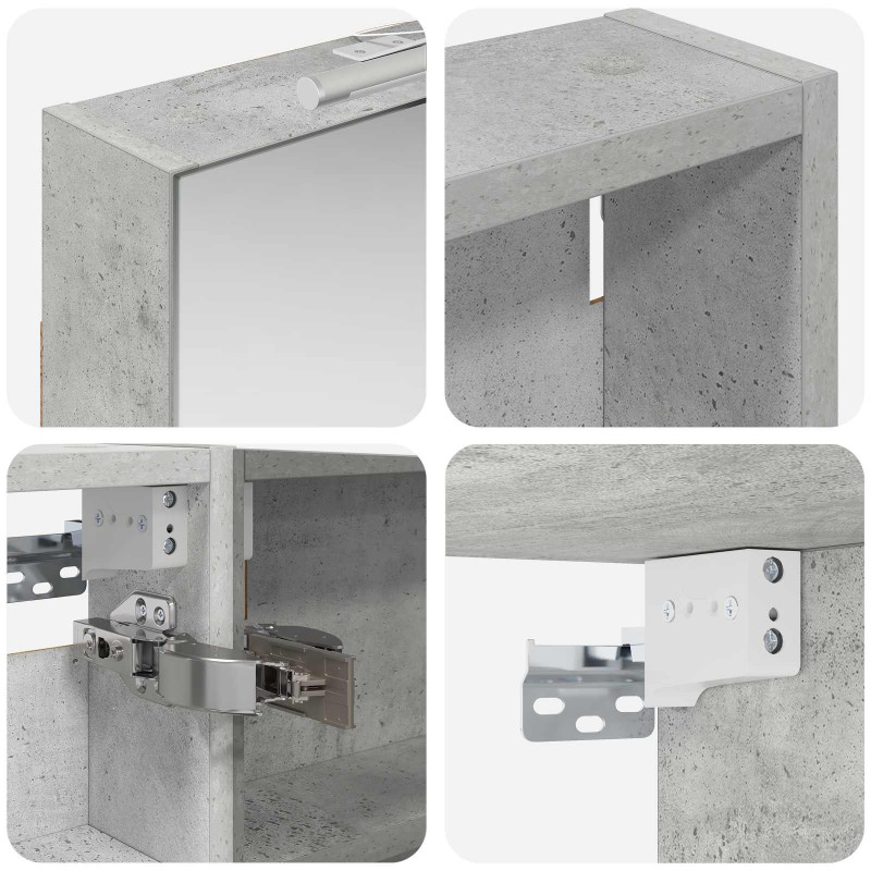 Zestaw Szafek Łazienkowych z półką 3 pcs 110 x 10,5 x 60,5 cm