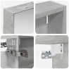 Zestaw Szafek Łazienkowych z półką 3 pcs 110 x 10,5 x 60,5 cm