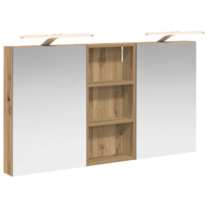 Zestaw Szafek Łazienkowych z półką 3 pcs 110 x 10,5 x 60,5 cm
