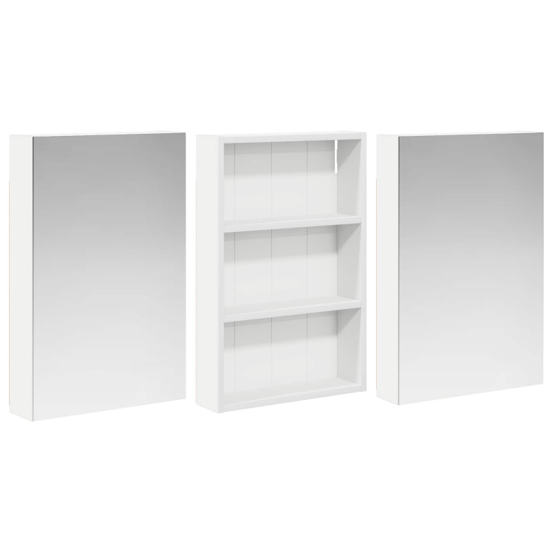 Zestaw Szafek Łazienkowych z półką 3 pcs 120 x 10,5 x 60,5 cm