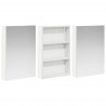 Zestaw Szafek Łazienkowych z półką 3 pcs 120 x 10,5 x 60,5 cm