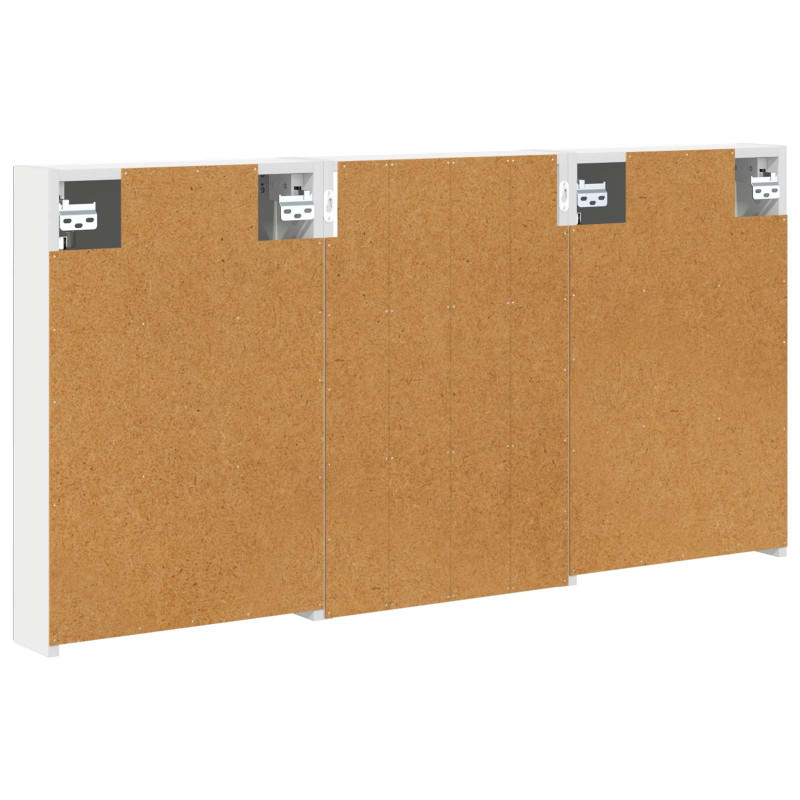 Zestaw Szafek Łazienkowych z półką 3 pcs 120 x 10,5 x 60,5 cm