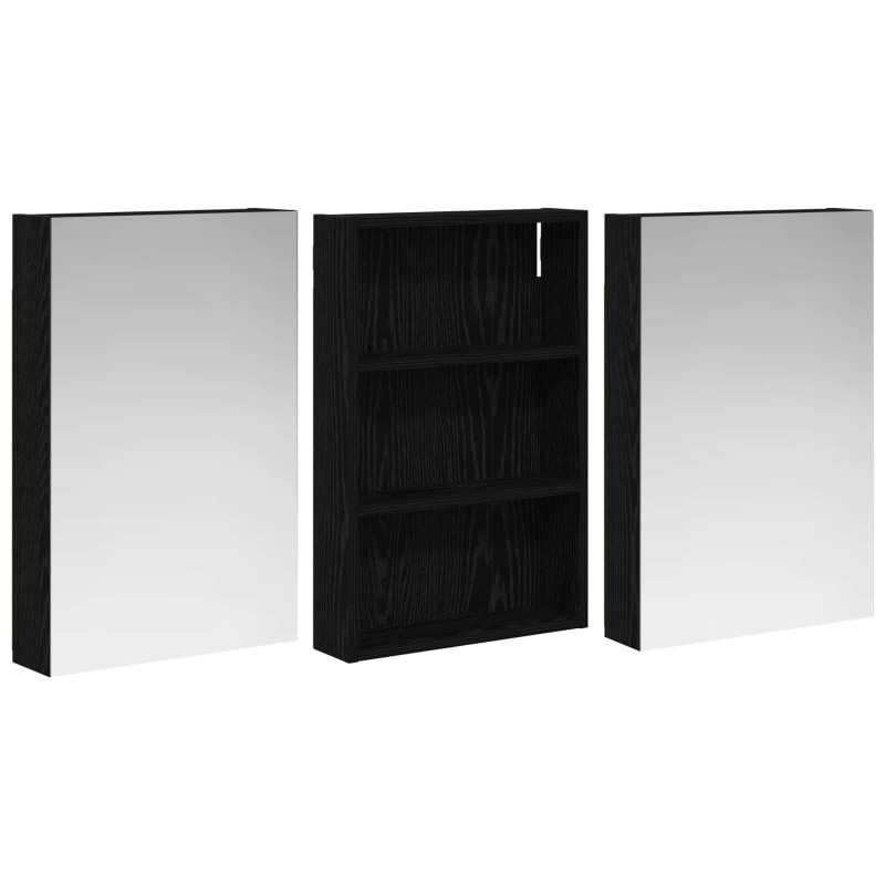 Zestaw Szafek Łazienkowych z półką 3 pcs 120 x 10,5 x 60,5 cm