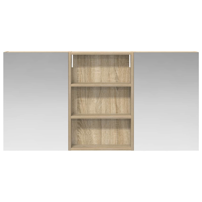 Zestaw Szafek Łazienkowych z półką 3 pcs 120 x 10,5 x 60,5 cm