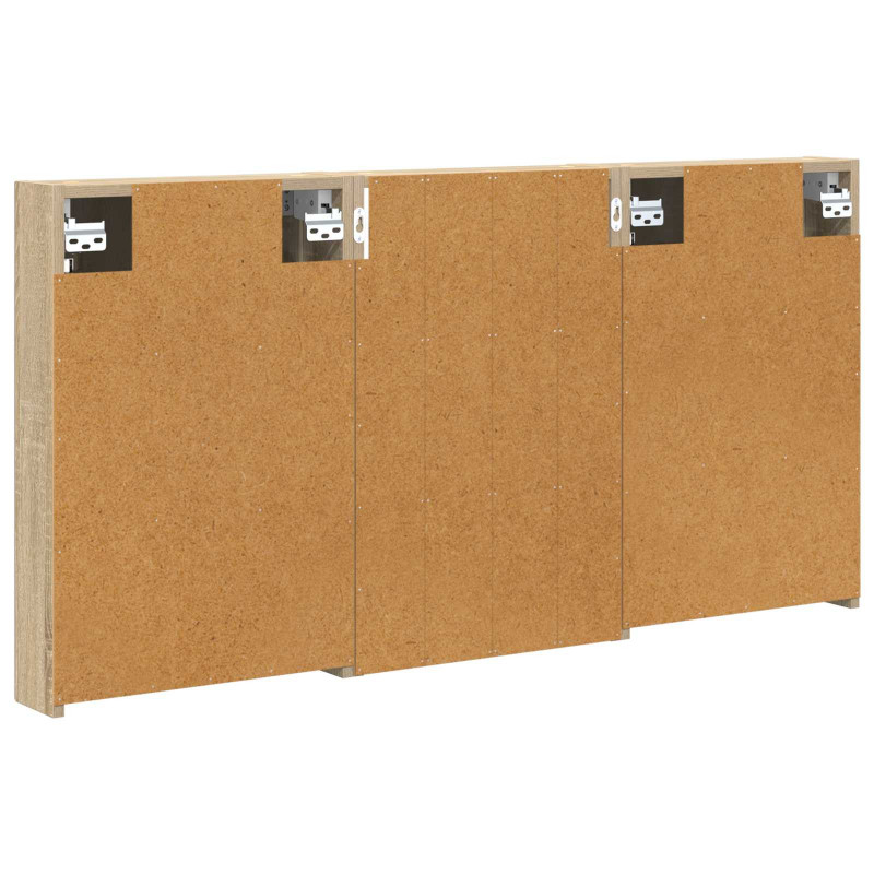 Zestaw Szafek Łazienkowych z półką 3 pcs 120 x 10,5 x 60,5 cm