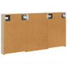 Zestaw Szafek Łazienkowych z półką 3 pcs 120 x 10,5 x 60,5 cm