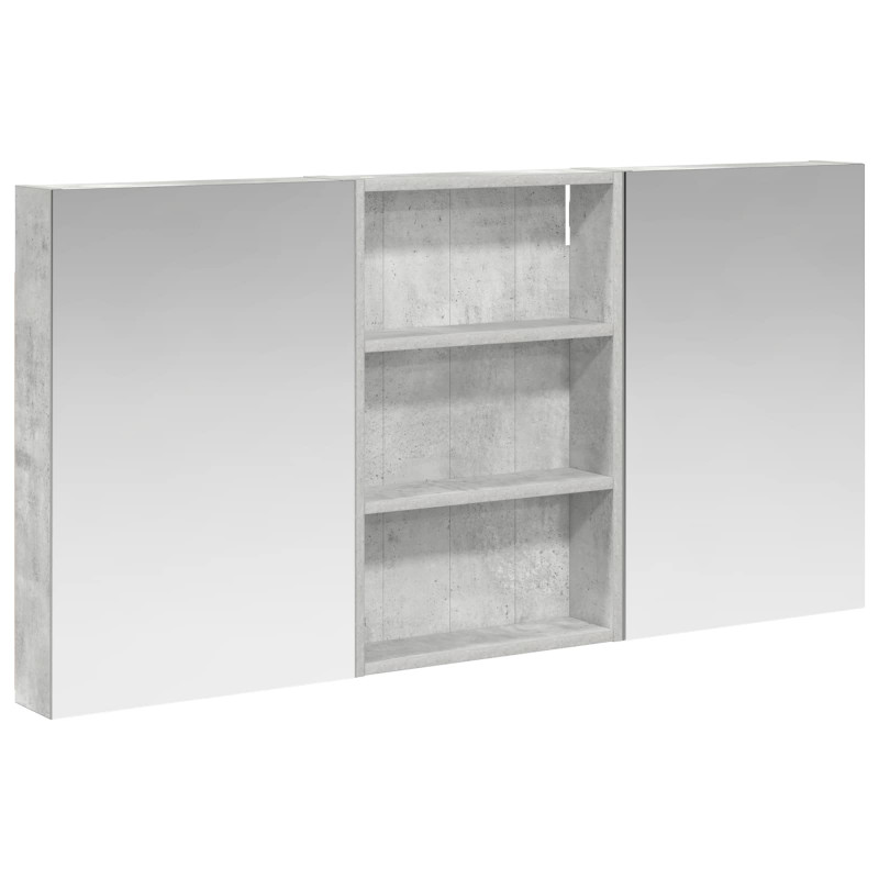 Zestaw Szafek Łazienkowych z półką 3 pcs 120 x 10,5 x 60,5 cm