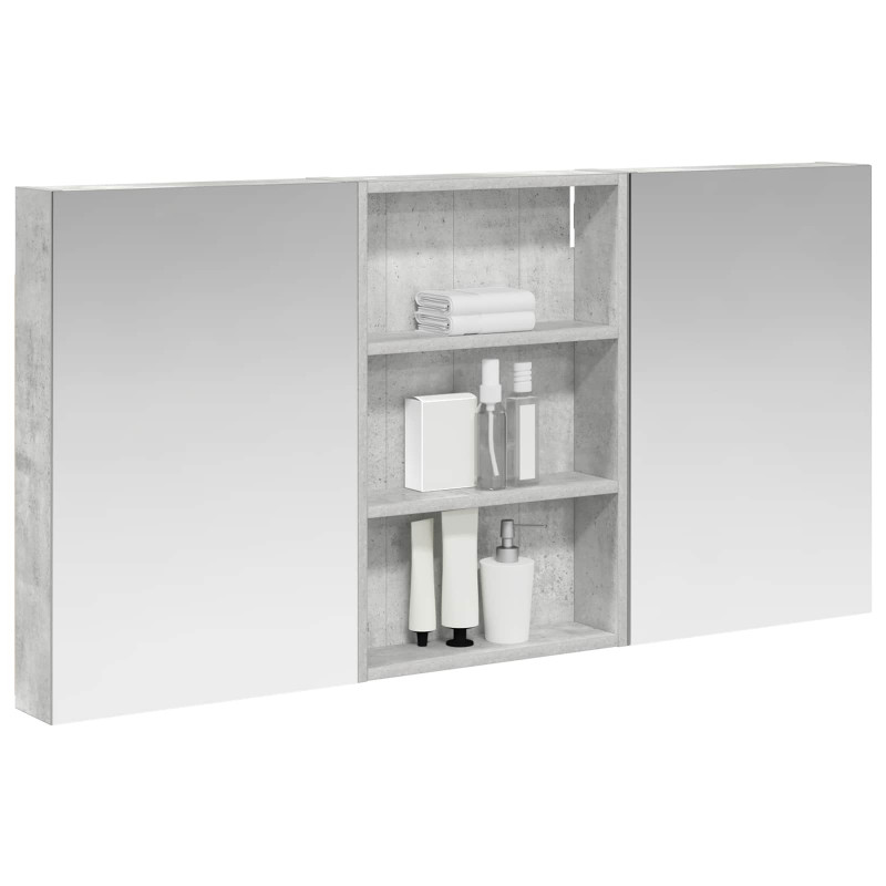 Zestaw Szafek Łazienkowych z półką 3 pcs 120 x 10,5 x 60,5 cm
