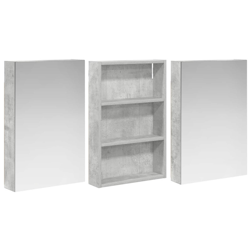Zestaw Szafek Łazienkowych z półką 3 pcs 120 x 10,5 x 60,5 cm