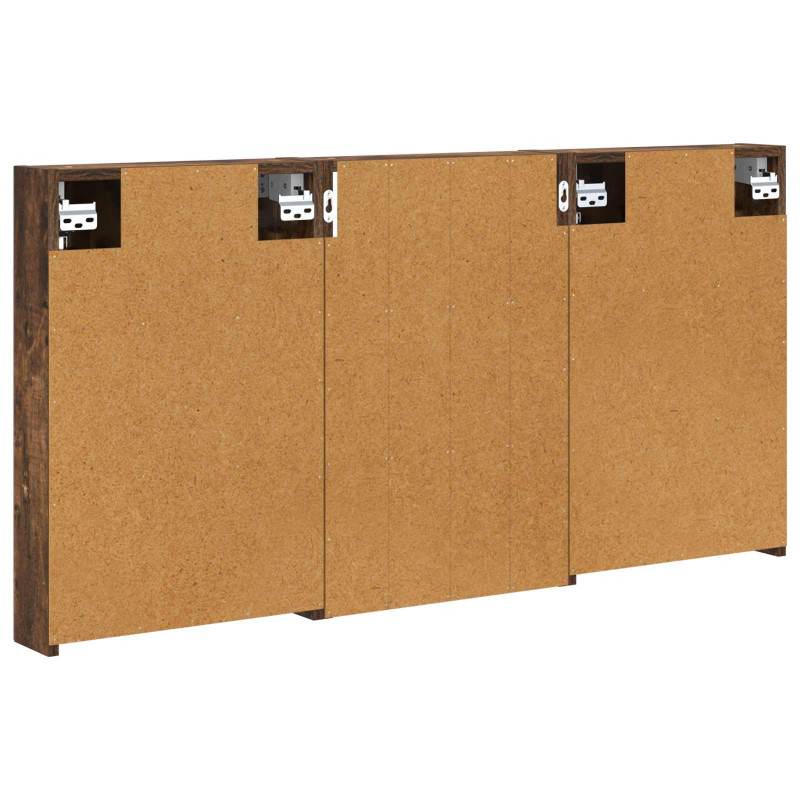 Zestaw Szafek Łazienkowych z półką 3 pcs 120 x 10,5 x 60,5 cm