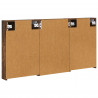 Zestaw Szafek Łazienkowych z półką 3 pcs 120 x 10,5 x 60,5 cm