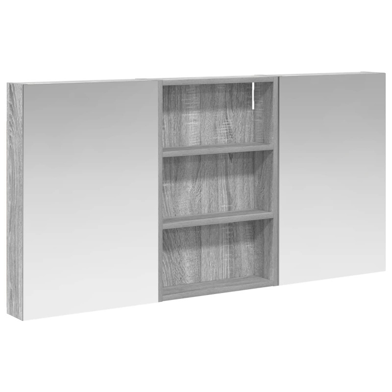 Zestaw Szafek Łazienkowych z półką 3 pcs 120 x 10,5 x 60,5 cm