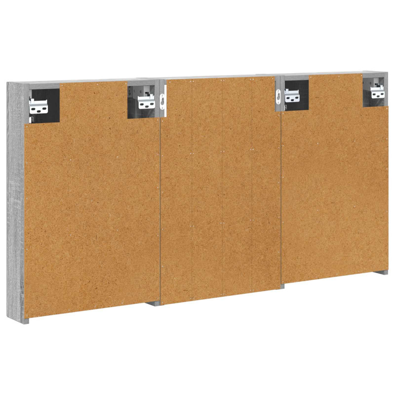 Zestaw Szafek Łazienkowych z półką 3 pcs 120 x 10,5 x 60,5 cm