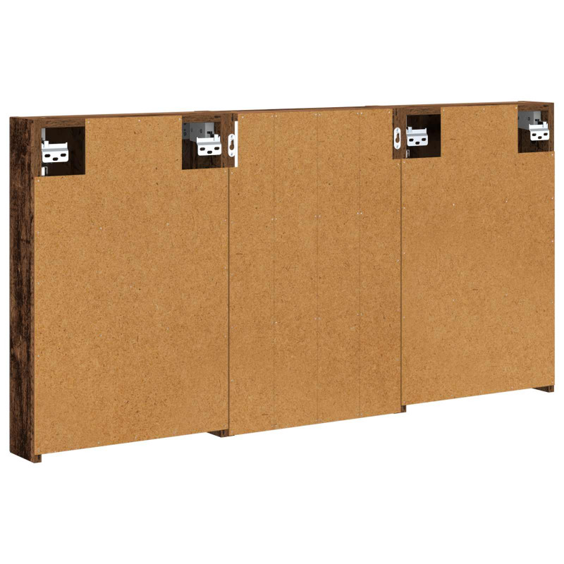 Zestaw Szafek Łazienkowych z półką 3 pcs 120 x 10,5 x 60,5 cm
