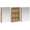 Zestaw Szafek Łazienkowych z półką 3 pcs 120 x 10,5 x 60,5 cm