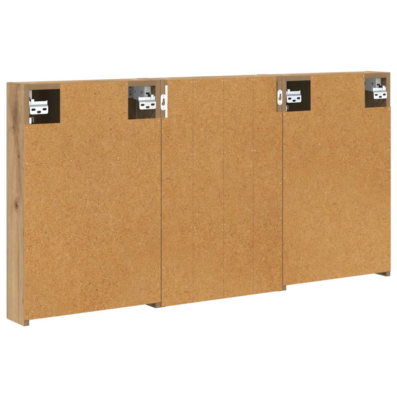Zestaw Szafek Łazienkowych z półką 3 pcs 120 x 10,5 x 60,5 cm