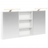 Zestaw Szafek Łazienkowych z półką 3 pcs 120 x 10,5 x 60,5 cm