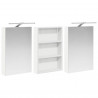 Zestaw Szafek Łazienkowych z półką 3 pcs 120 x 10,5 x 60,5 cm