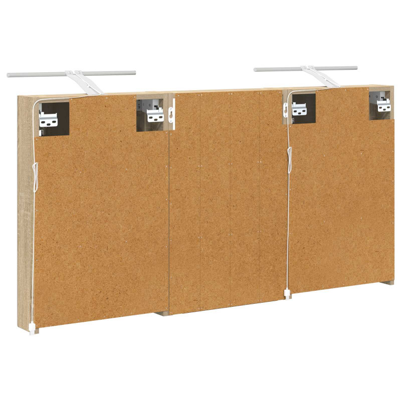 Zestaw Szafek Łazienkowych z półką 3 pcs 120 x 10,5 x 60,5 cm