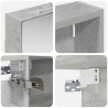 Zestaw Szafek Łazienkowych z półką 3 pcs 120 x 10,5 x 60,5 cm