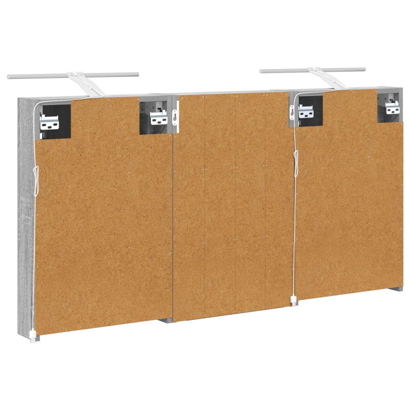 Zestaw Szafek Łazienkowych z półką 3 pcs 120 x 10,5 x 60,5 cm