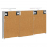 Zestaw Szafek Łazienkowych z półką 3 pcs 120 x 10,5 x 60,5 cm