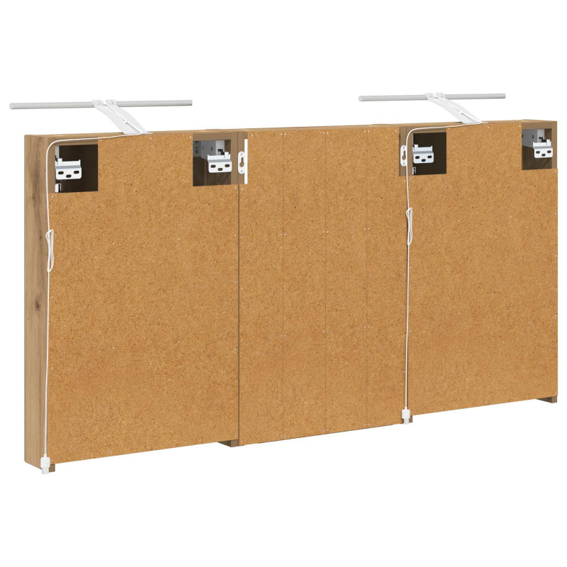 Zestaw Szafek Łazienkowych z półką 3 pcs 120 x 10,5 x 60,5 cm