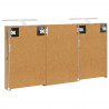 Zestaw Szafek Łazienkowych z półką 3 pcs 120 x 10,5 x 60,5 cm