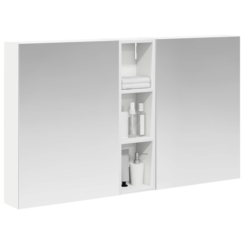 Zestaw Szafek Łazienkowych z półką 3 pcs 120 x 14,5 x 70 cm