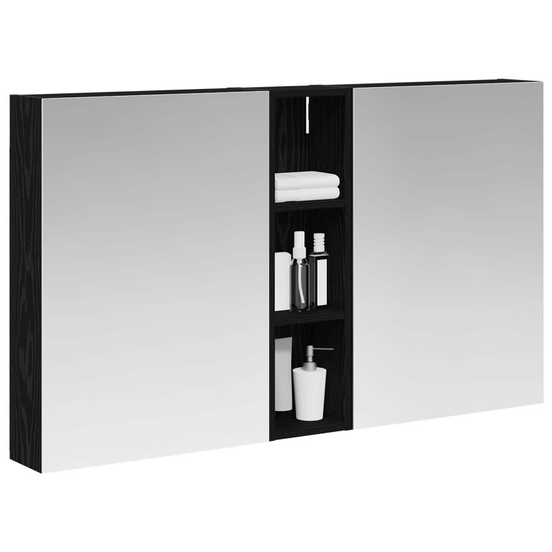 Zestaw Szafek Łazienkowych z półką 3 pcs 120 x 14,5 x 70 cm