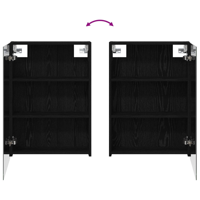 Zestaw Szafek Łazienkowych z półką 3 pcs 120 x 14,5 x 70 cm