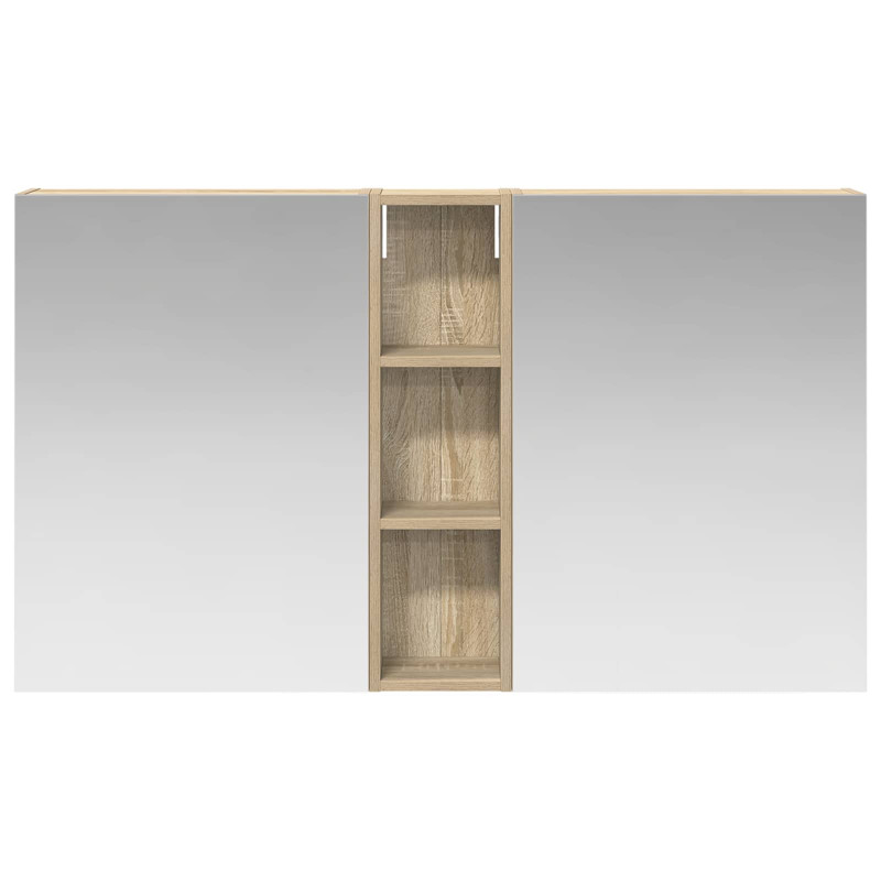 Zestaw Szafek Łazienkowych z półką 3 pcs 120 x 14,5 x 70 cm