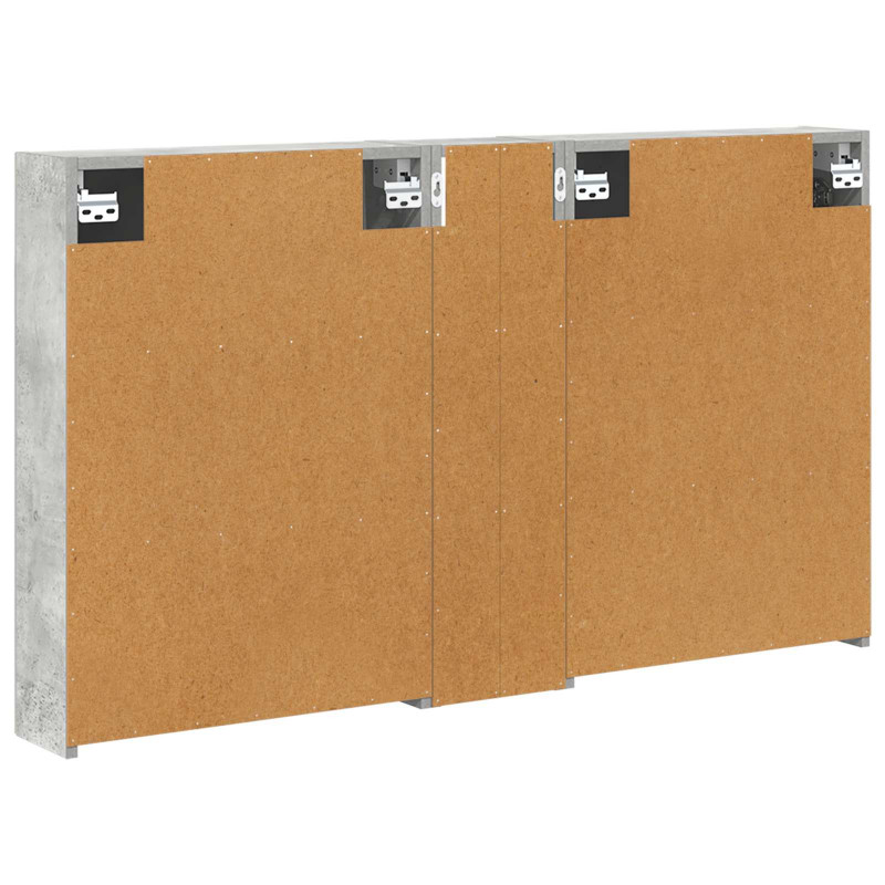 Zestaw Szafek Łazienkowych z półką 3 pcs 120 x 14,5 x 70 cm