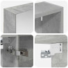 Zestaw Szafek Łazienkowych z półką 3 pcs 120 x 14,5 x 70 cm