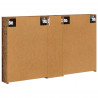 Zestaw Szafek Łazienkowych z półką 3 pcs 120 x 14,5 x 70 cm