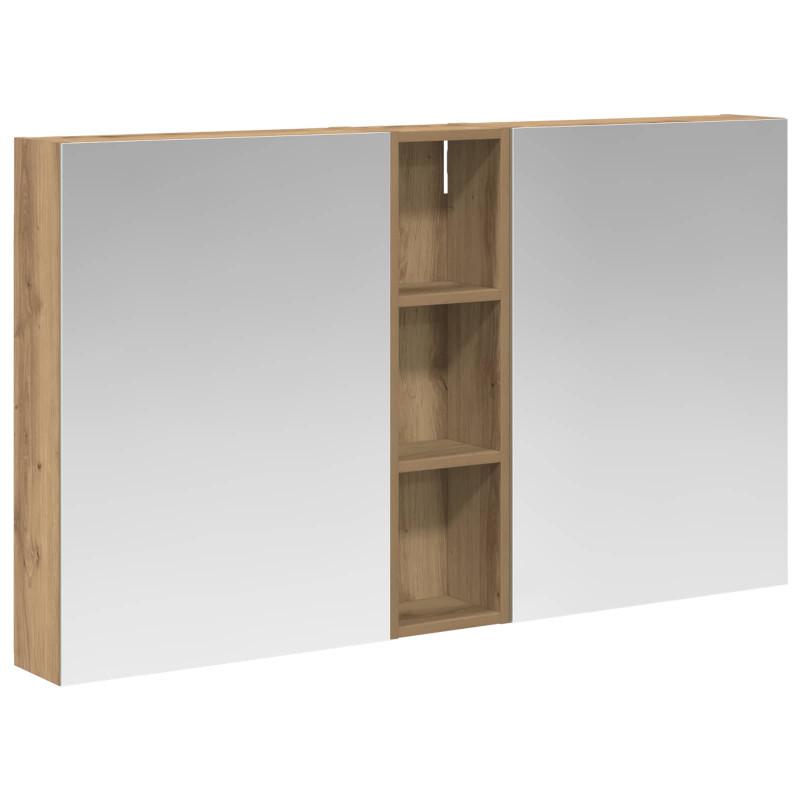 Zestaw Szafek Łazienkowych z półką 3 pcs 120 x 14,5 x 70 cm