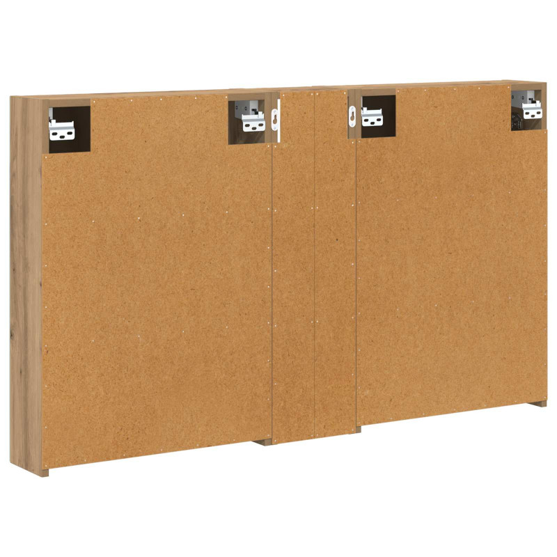 Zestaw Szafek Łazienkowych z półką 3 pcs 120 x 14,5 x 70 cm