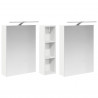 Zestaw Szafek Łazienkowych z półką 3 pcs 120 x 14,5 x 70 cm