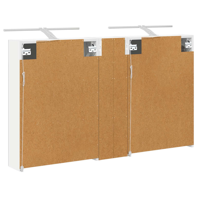 Zestaw Szafek Łazienkowych z półką 3 pcs 120 x 14,5 x 70 cm