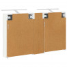 Zestaw Szafek Łazienkowych z półką 3 pcs 120 x 14,5 x 70 cm